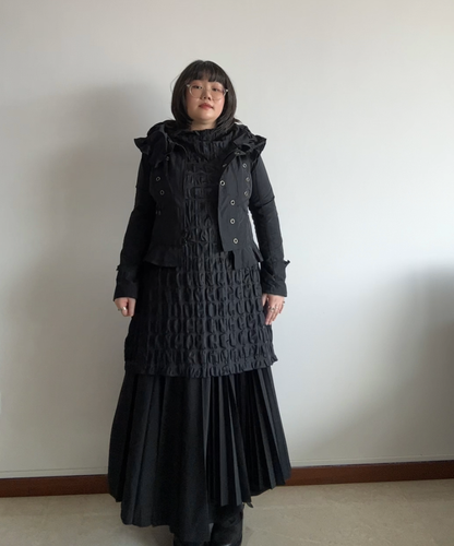 Eiko Kondo 80s Cosmic Eyelet Ruffle Jacket