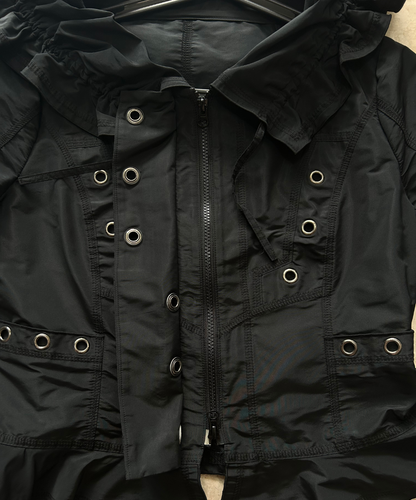 Eiko Kondo 80s Cosmic Eyelet Ruffle Jacket