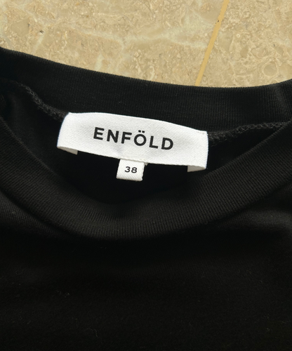 Enfold Balloon Sleeve Peplum Top