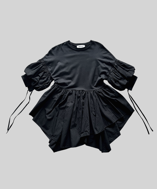 Enfold Balloon Sleeve Peplum Top