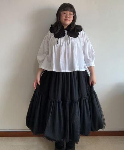 Enfold Layered Petals Detachable Collar