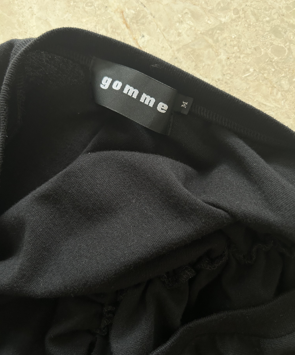Gomme Ruffle Asymmetrical Tshirt