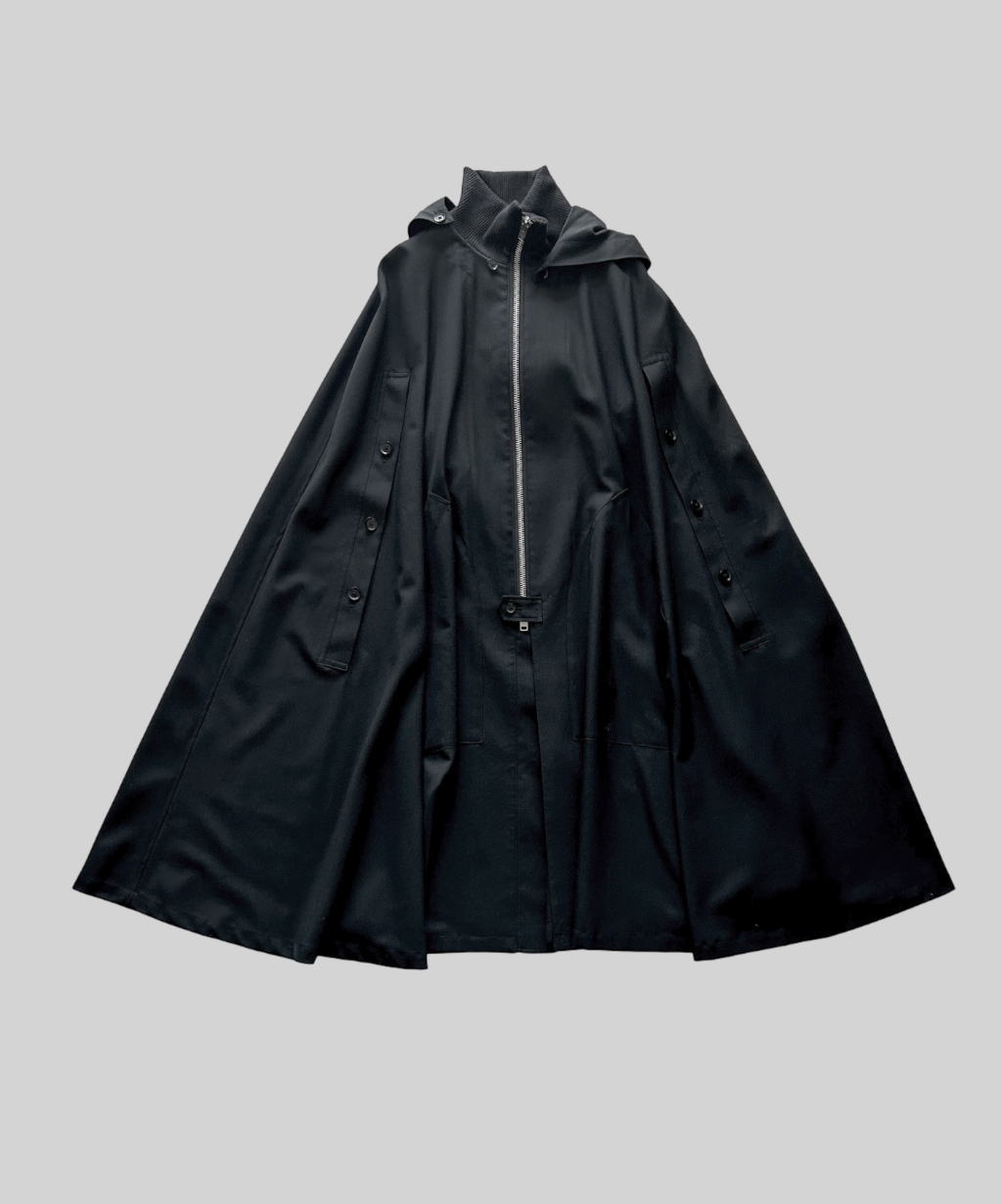 Ground Y light hooded poncho cape