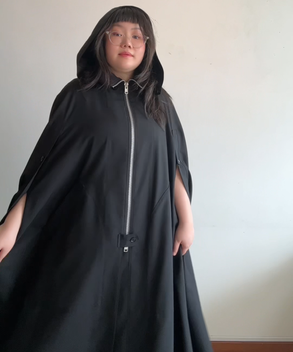 Ground Y light hooded poncho cape