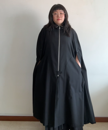 Ground Y light hooded poncho cape