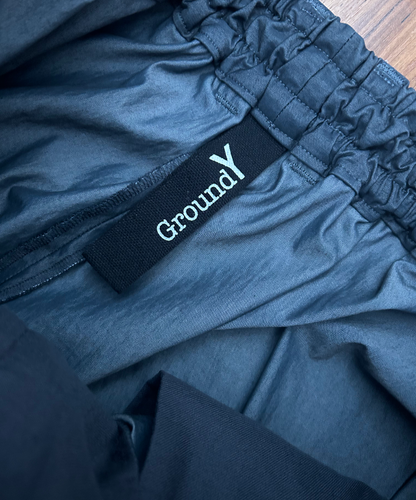 Yohji Ground Y Shirring Nylon Twill Gaucho Pants