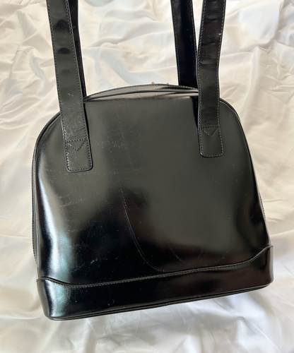 Gucci 90s Long Handle Patent Leather Shoulder Bag