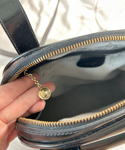 Gucci 90s Long Handle Patent Leather Shoulder Bag