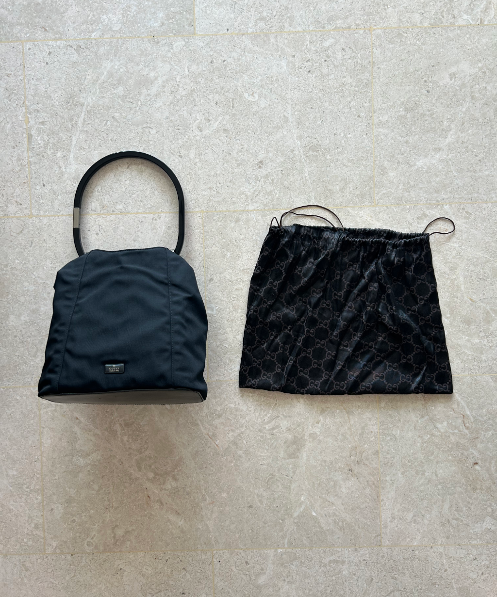 Gucci '99 (Tom Ford era) Curtain Canvas Bag (L)