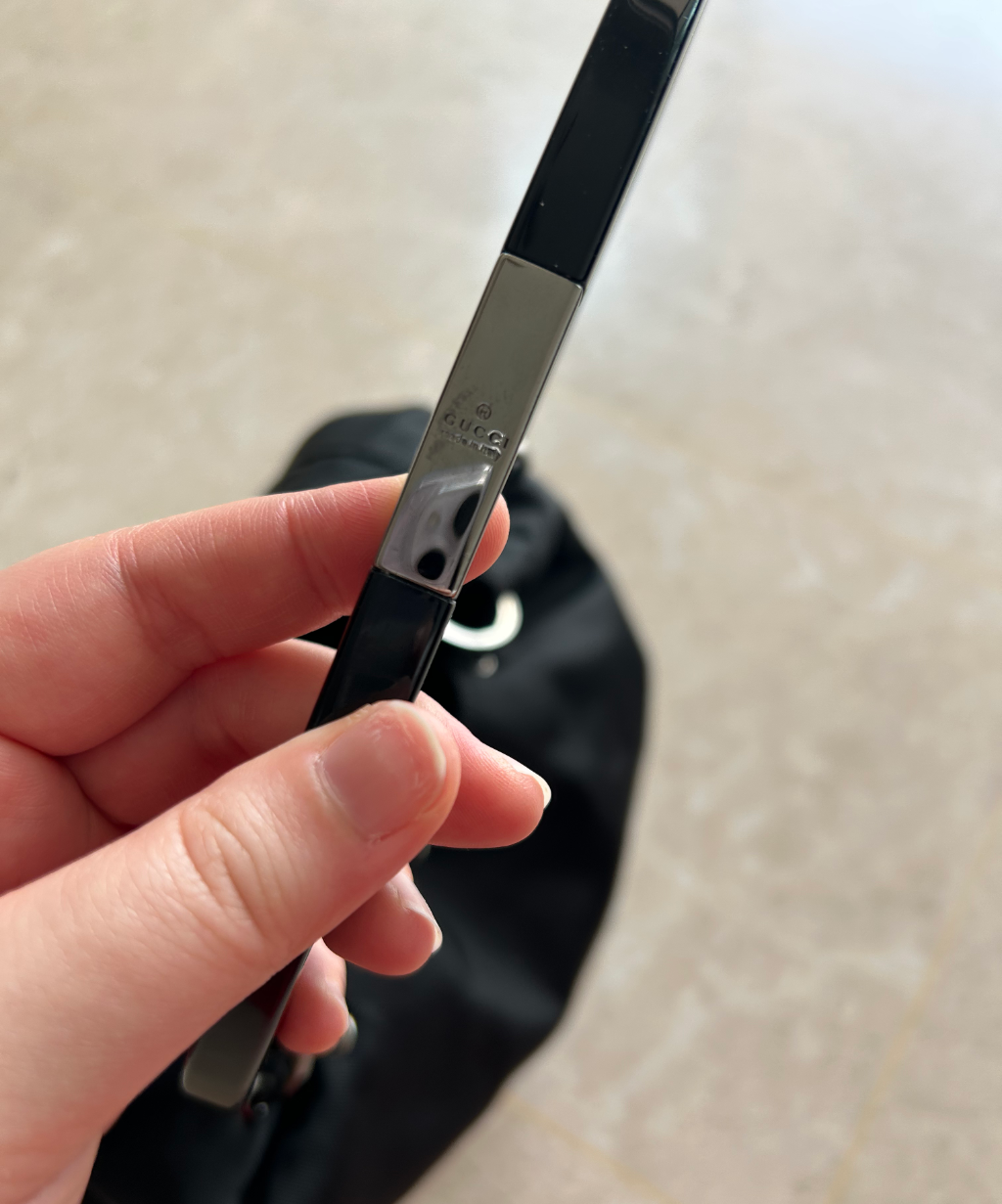 Gucci '99 (Tom Ford era) Curtain Canvas Bag (L)