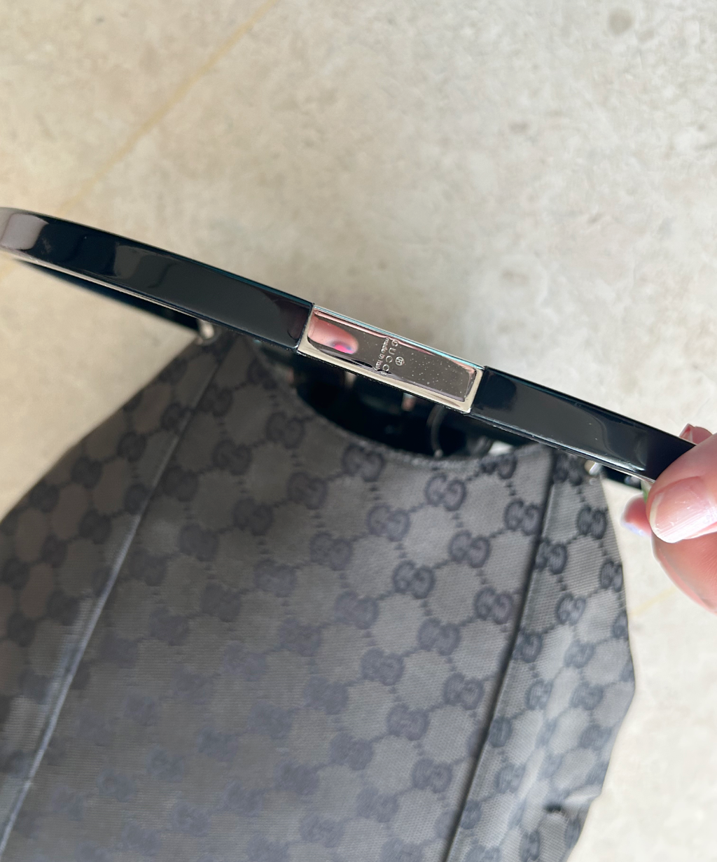 Gucci '99 (Tom Ford era) Curtain Monogram Shoulder Bag