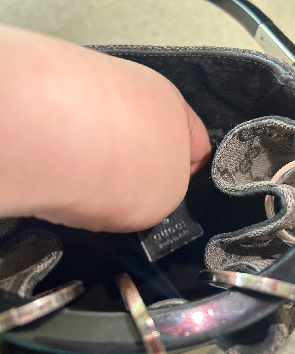 Gucci '99 (Tom Ford era) Curtain Monogram Shoulder Bag