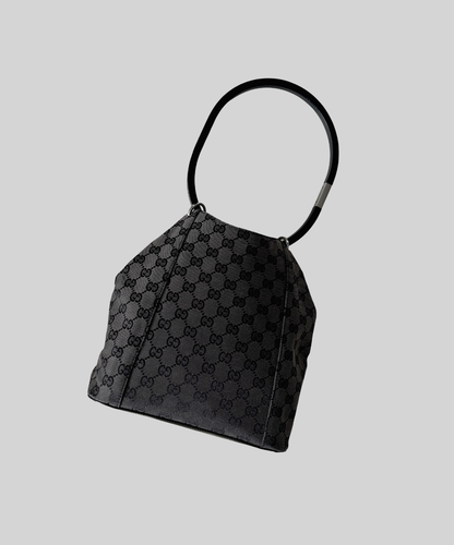 Gucci '99 (Tom Ford era) Curtain Monogram Shoulder Bag