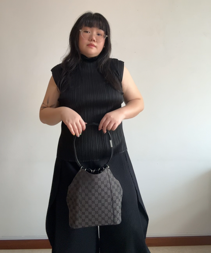 Gucci '99 (Tom Ford era) Curtain Monogram Shoulder Bag