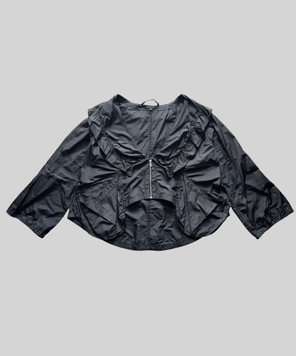 Hebbeding Ruffle Collar Light Jacket