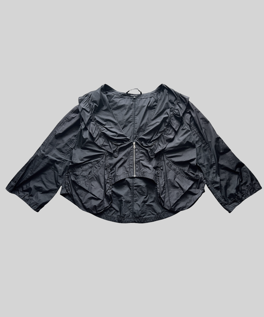 Hebbeding Ruffle Collar Light Jacket