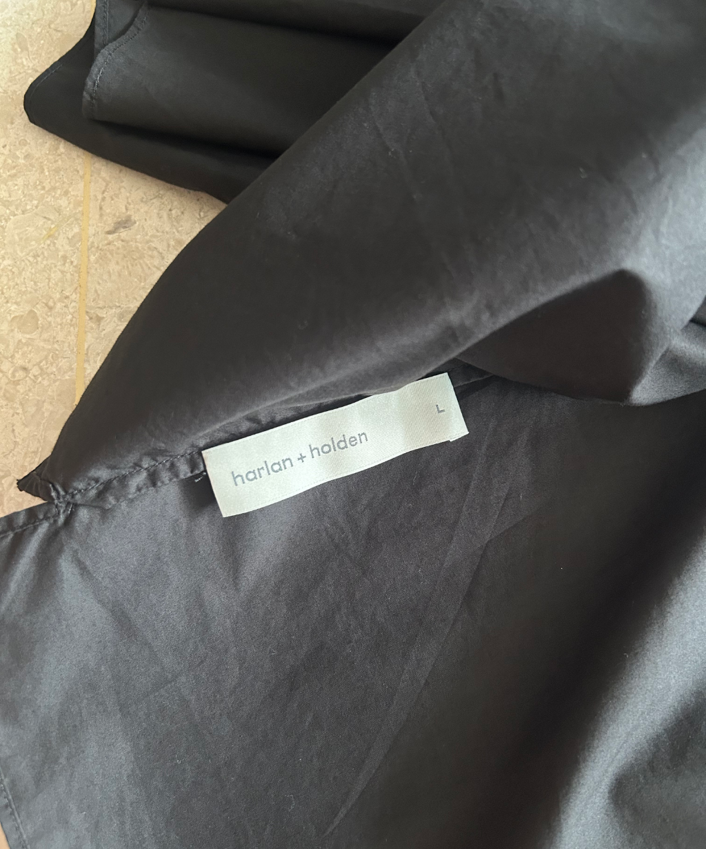 Harlan + Holden Cropped Wide Sleeve Zip Shirt