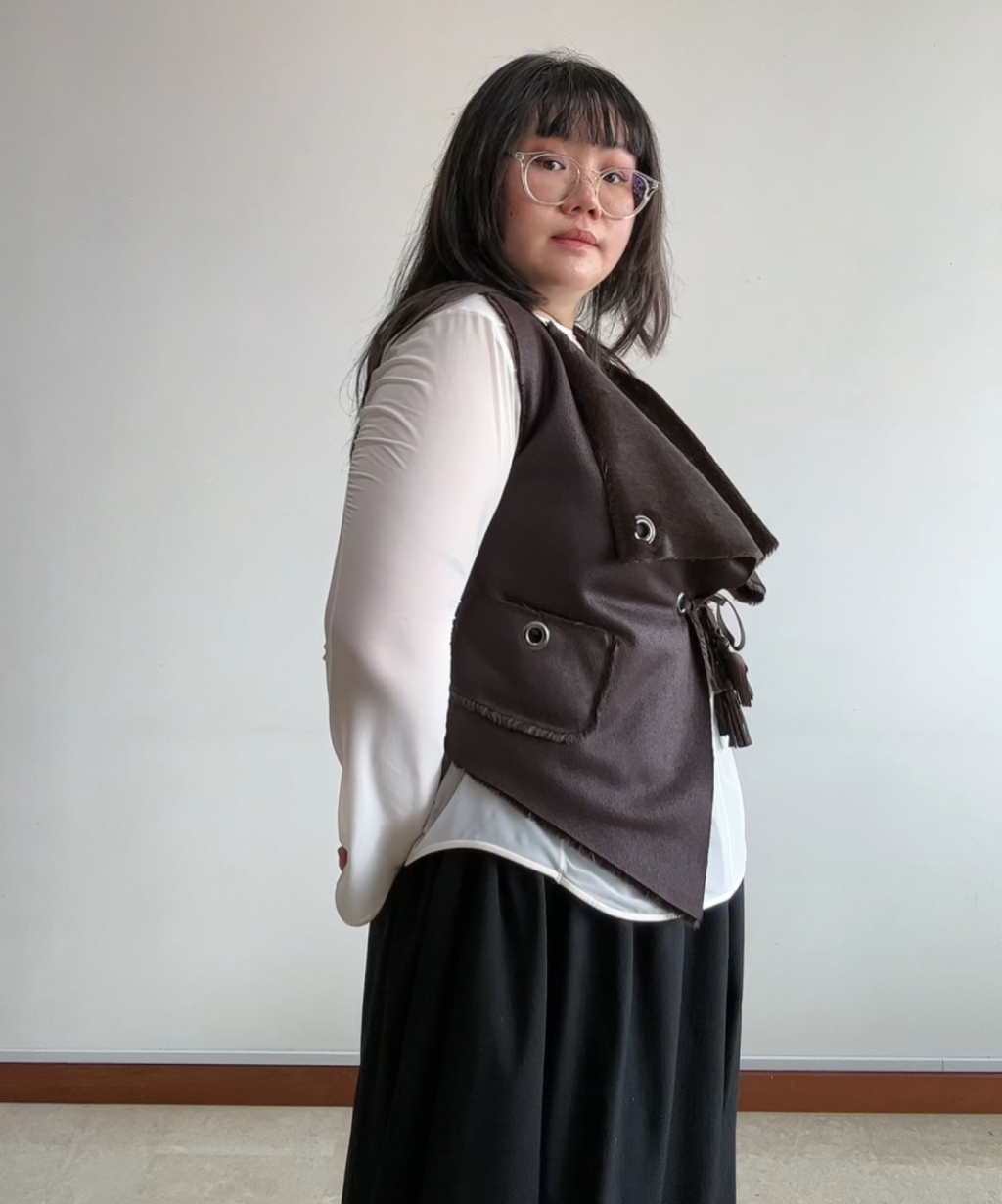 Hiroko Koshino Faux Fur Vest