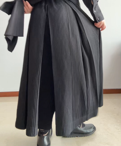 Issey Miyake Homme Plisse Wide Leg Pleated Pants