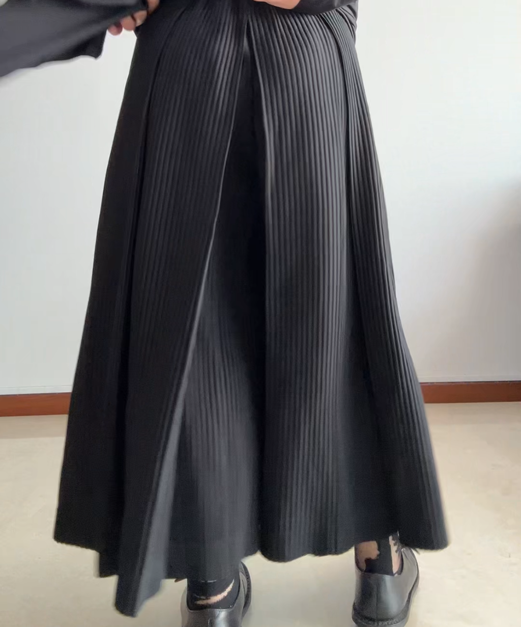Issey Miyake Homme Plisse Wide Leg Pleated Pants