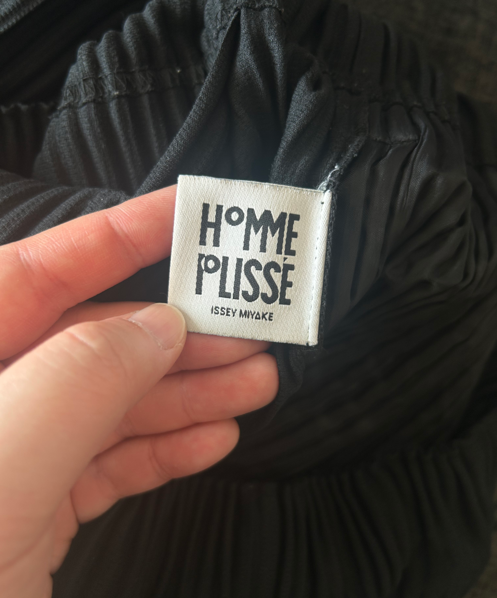 Issey Miyake Homme Plisse Wide Leg Pleated Pants