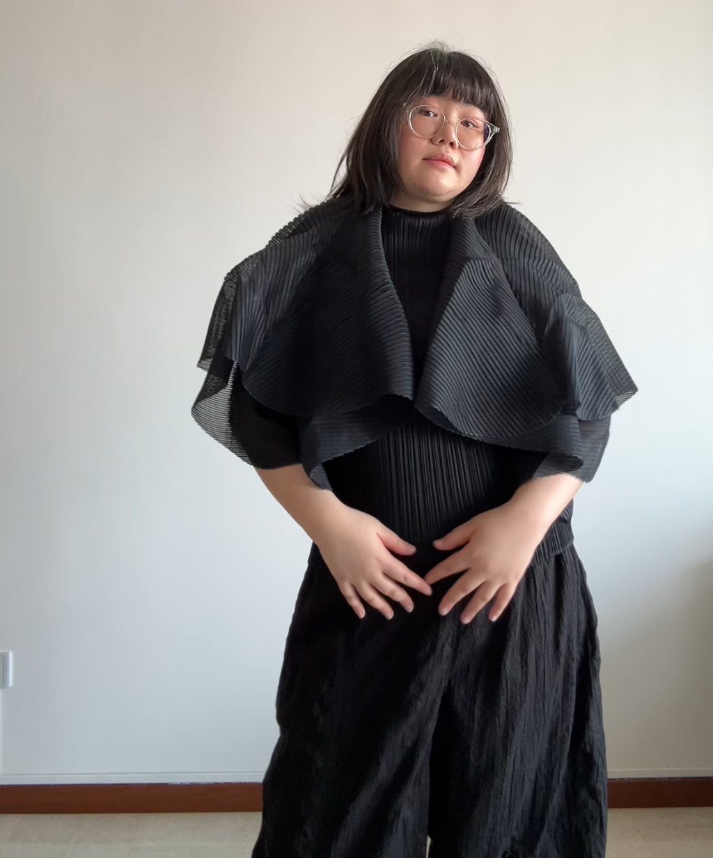 Issey Miyake Fete Butterfly Transform Pleated Vest