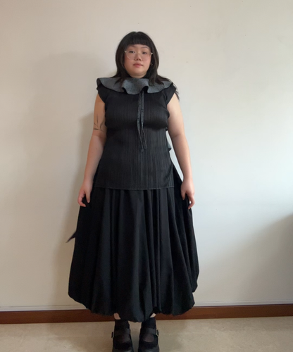 Issey Miyake HAAT frill knit scarf