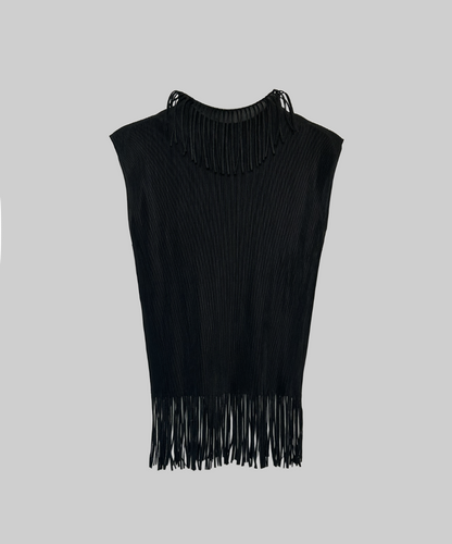 Pleats Please Fringe Pleated Top