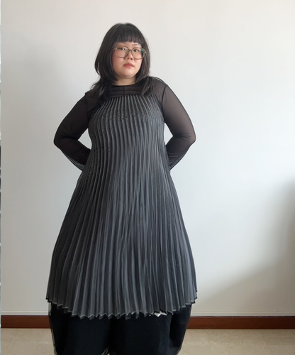 Issey Miyake IM Product 90s Reversible Pleated Apron Dress