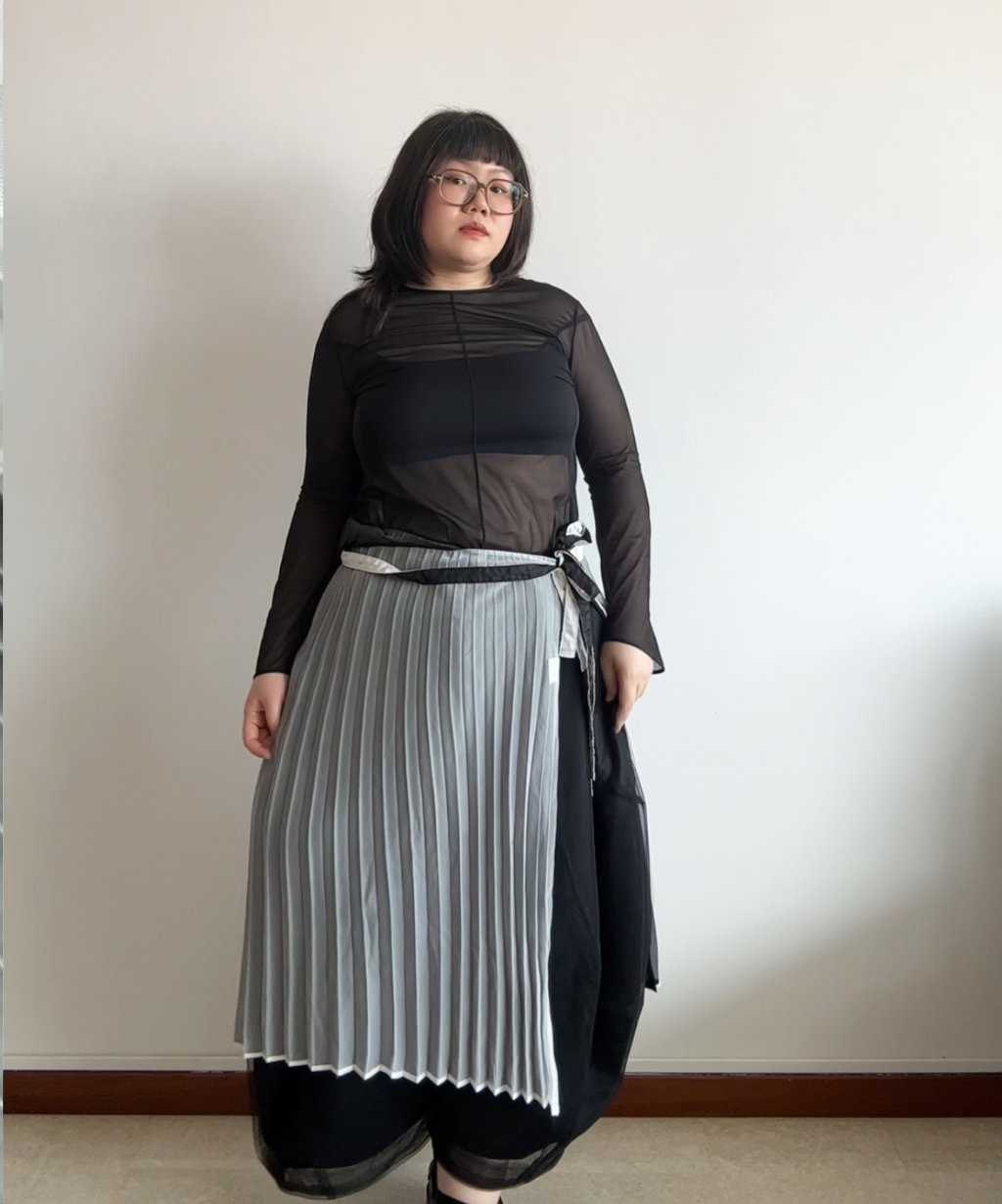 Issey Miyake IM Product 90s Reversible Pleated Apron Dress