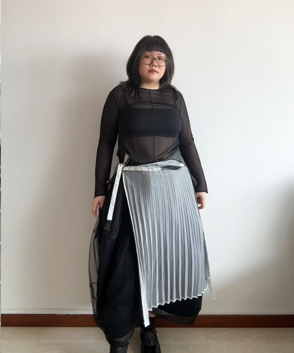 Issey Miyake IM Product 90s Reversible Pleated Apron Dress