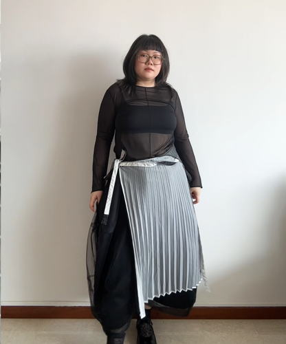 Issey Miyake IM Product 90s Reversible Pleated Apron Dress