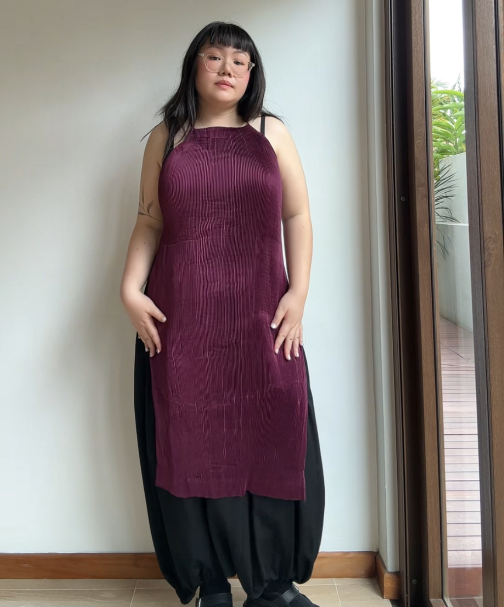 Issey Miyake IM Product Halter-tie Apron Dress