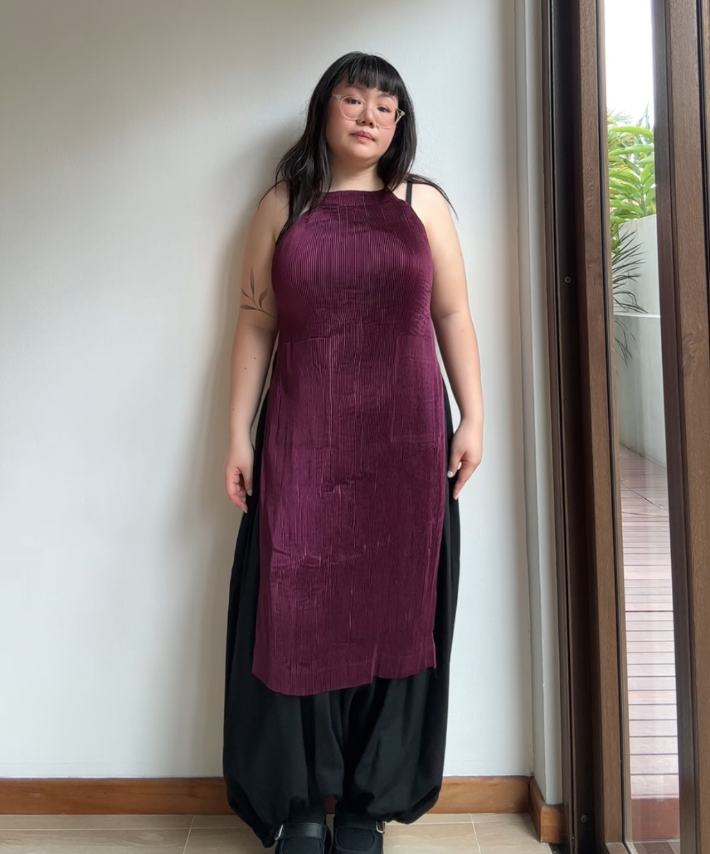 Issey Miyake IM Product Halter-tie Apron Dress