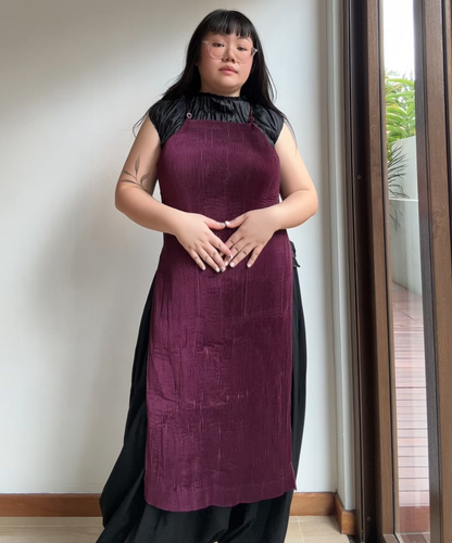 Issey Miyake IM Product Halter-tie Apron Dress