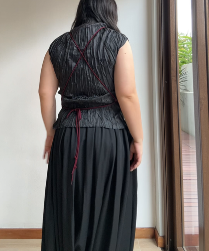 Issey Miyake IM Product Halter-tie Apron Dress