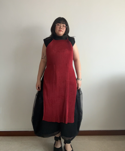 Issey Miyake IM Product Halter-tie Apron Dress