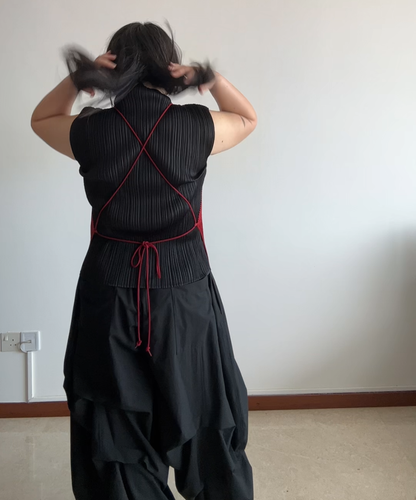 Issey Miyake IM Product Halter-tie Apron Dress