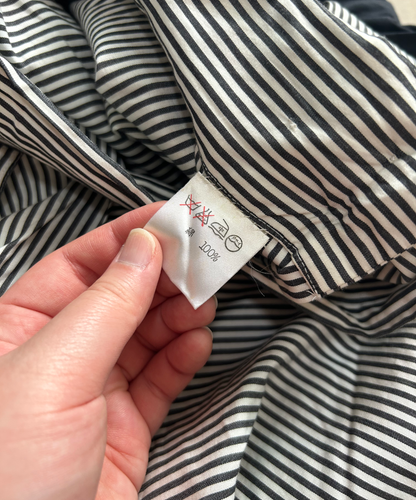 Issey Miyake 2010s Striped Panel Circle Skirt / Poncho