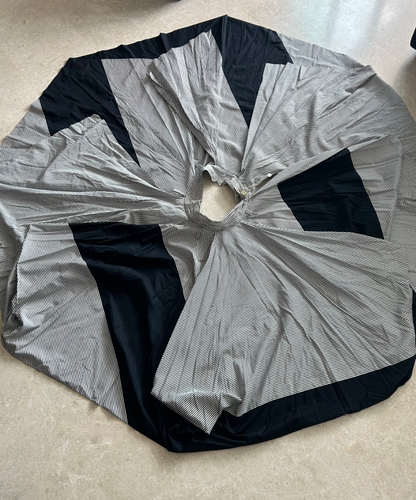 Issey Miyake 2010s Striped Panel Circle Skirt / Poncho