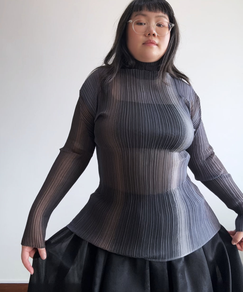 Issey Miyake 1996 archive gradient sheer top