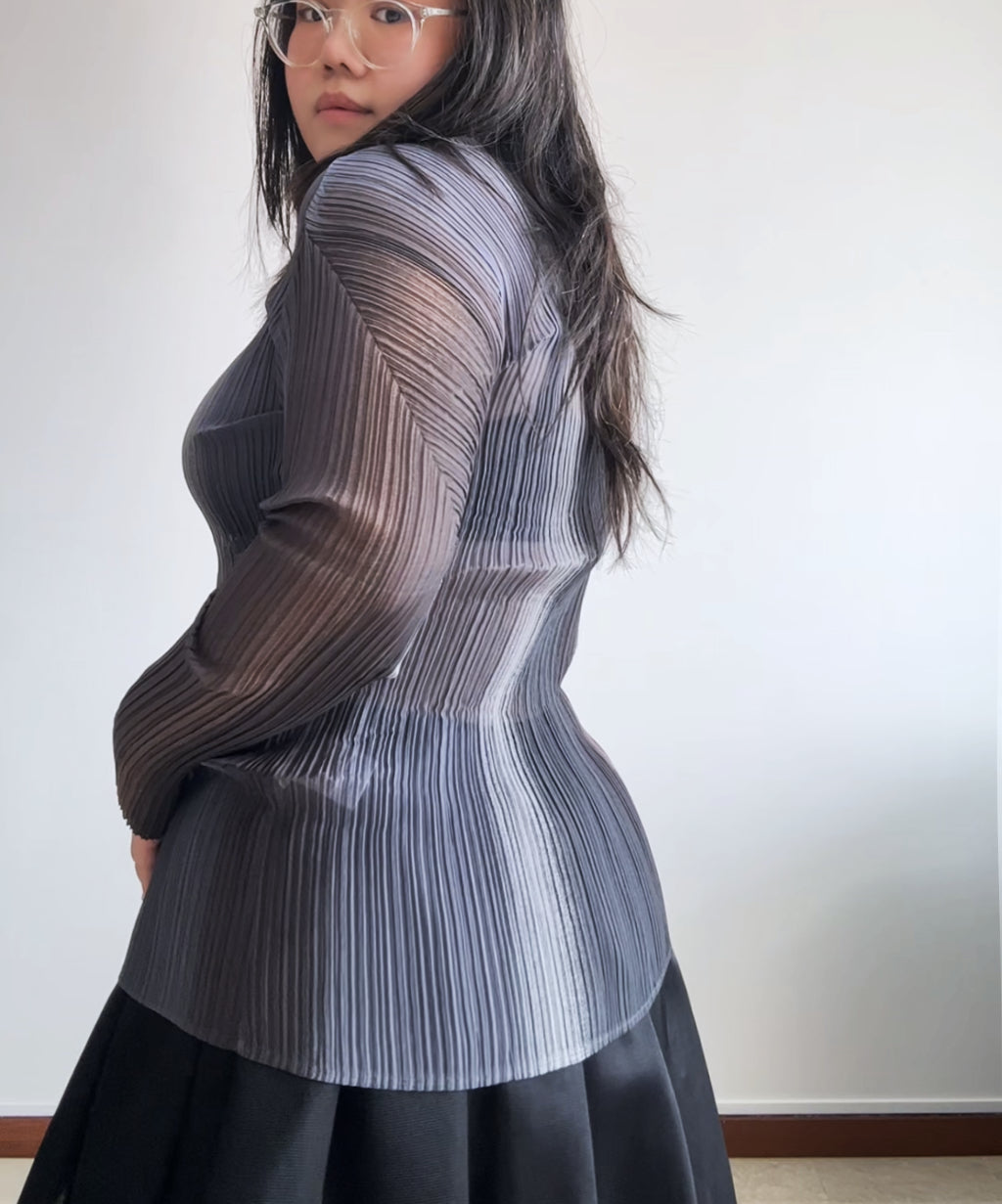Issey Miyake 1996 archive gradient sheer top