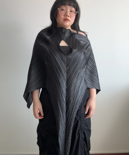 Issey Miyake 2002 Archive Swallowtail Multi-way Pleated Top