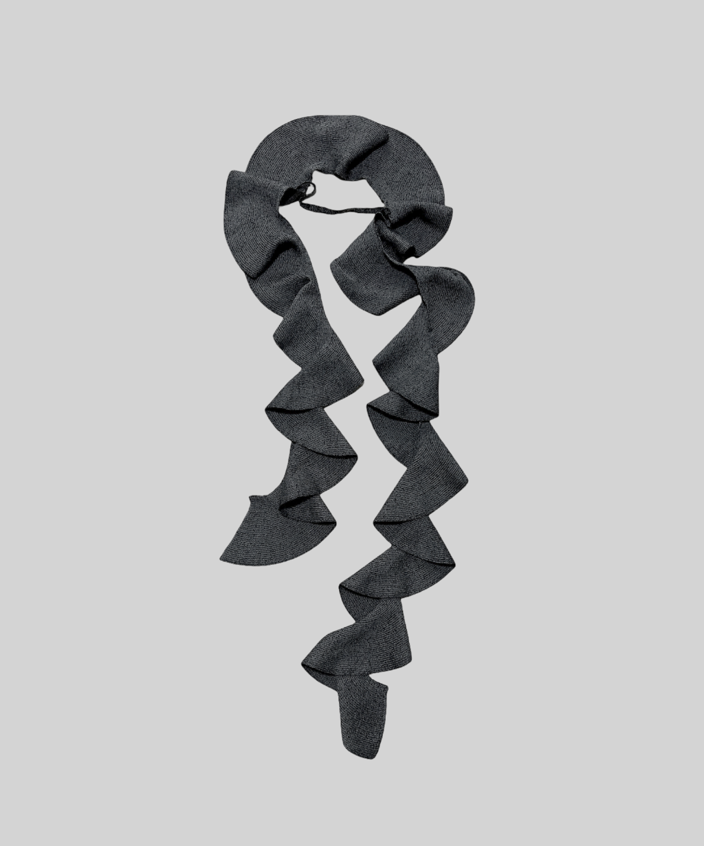 Issey Miyake HAAT frill knit scarf