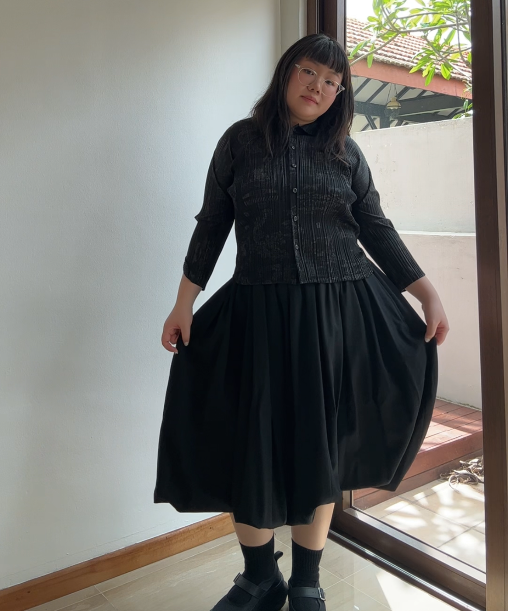 Comme des Garcons SS25 Wool Gabardine Baggy Balloon Pants