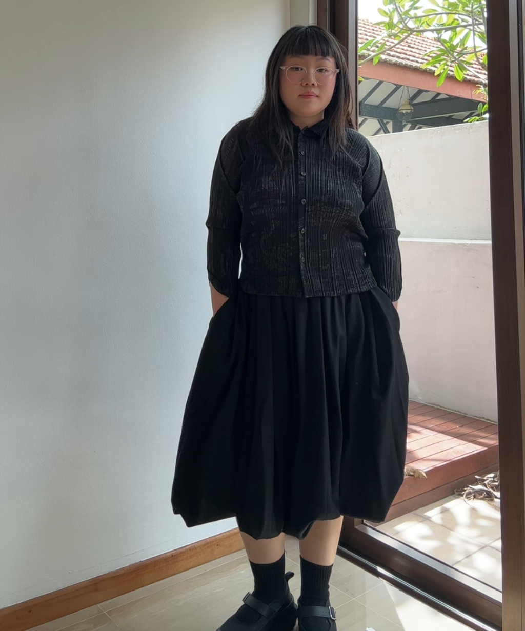 Comme des Garcons SS25 Wool Gabardine Baggy Balloon Pants