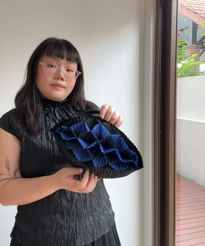 Pleats Please O Ring Pleated Handbag