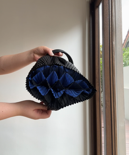 Pleats Please O Ring Pleated Handbag
