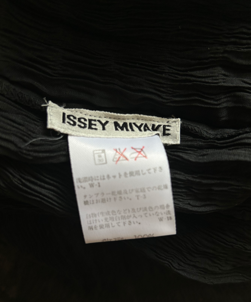 Issey Miyake Chiffon Twist Long Sleeve Top
