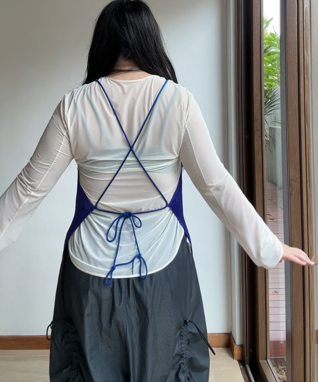 Issey Miyake IM Product Halter-tie Apron Dress